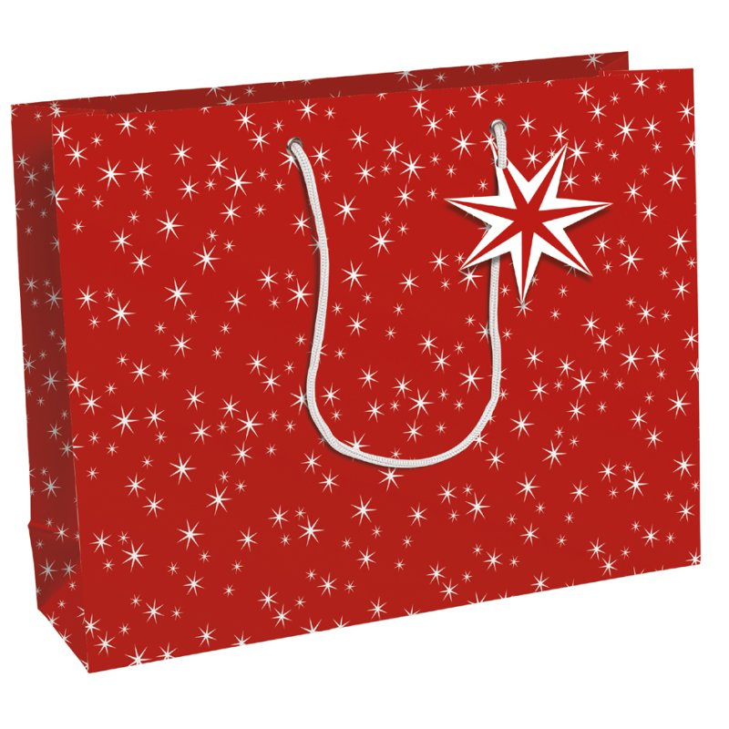 Clairefontaine sachet cadeau Cosy, papier kraft blanc 210 g/m², 265×140×330 mm