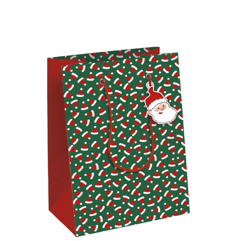Clairefontaine Petit Père Noël sachet cadeau de Noël, 215×102×253 mm, papier enduit 210 g/m²