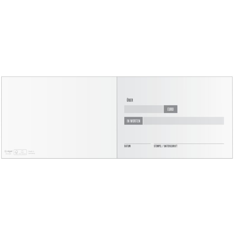 sigel voucher card set Mountain landscapes by season, 148×105 mm, 12 cards + 12 envelopes