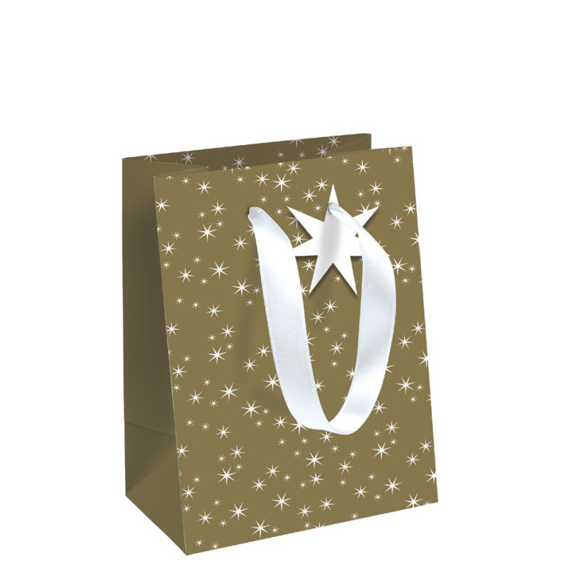 Clairefontaine sachet cadeau Noël des Sables, petit, 215×102×253 mm, ruban satin