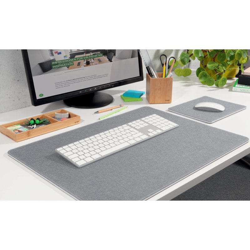 Sigel sous-main Eyestyle, bleu clair/gris foncé, 600×450 mm, PP & PET recyclés