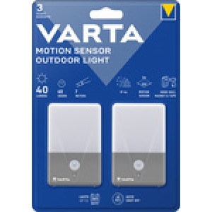 VARTA LED bewegingssensor buitenlamp, IP44, warmwit, 2 stuks