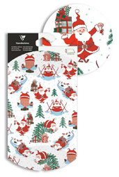 Clairefontaine kerstcadeaudoos Kerstman, kraftpapier 280 g/m², 160×60×220 mm