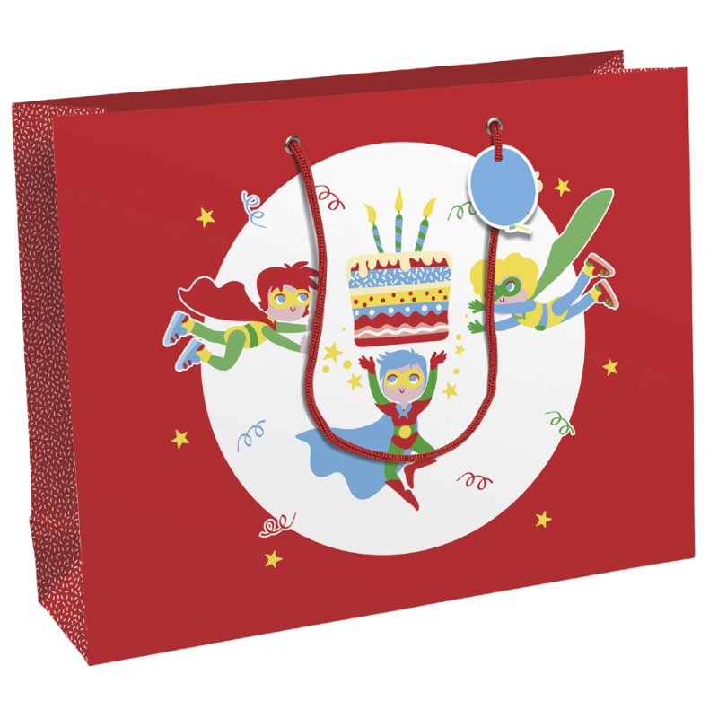 Clairefontaine sachet cadeau Power, taille moyenne, 265×140×330 mm, papier couché