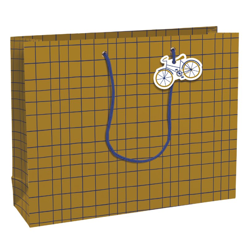 Clairefontaine sachet cadeau Vélo, papier kraft 210 g/m², 373×118×275 mm