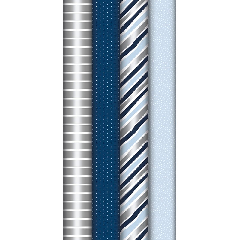 Clairefontaine papier cadeau Excellia, bleu, 700 mm × 5,0 m, 20 rouleaux