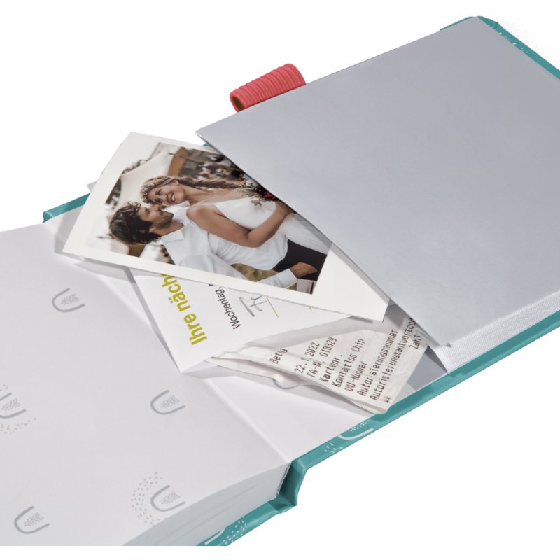 Sigel notitieboek Jolie Beauty Rainbow Turquoise, A6+, dotted, hardcover