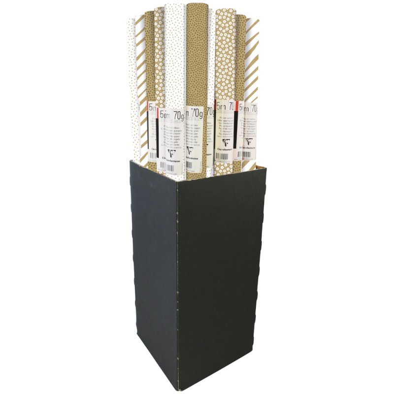 Clairefontaine papier kraft d'emballage blanc/brun, 700 mm × 5 m, 20 rouleaux