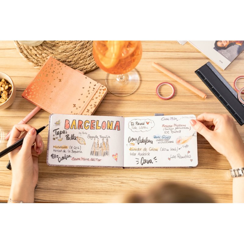 Sigel bloc-notes Jolie Beauty Pink Happiness, A6+, pointillés, 158 pages