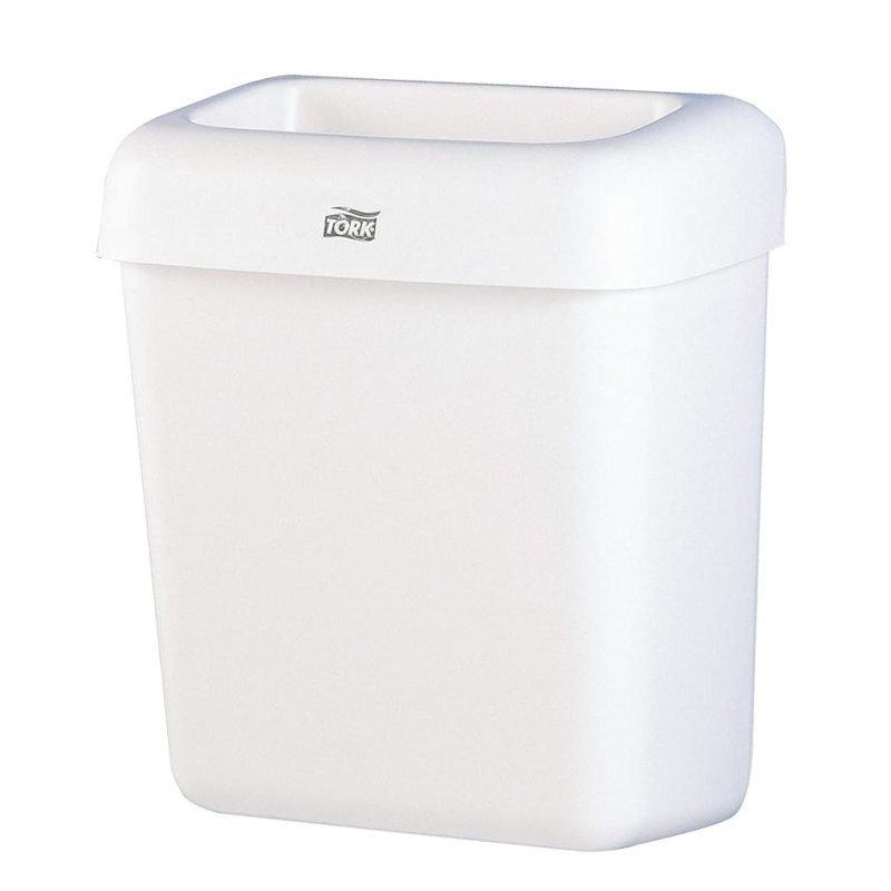 Tork prullenbak, kunststof, wit, 20 liter