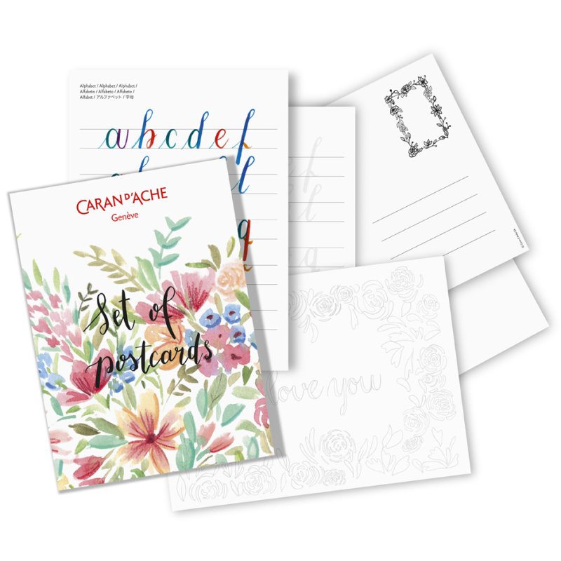 CARAN D'ACHE Coffret Botanical Mixed Media, 24 pièces, boîte métal