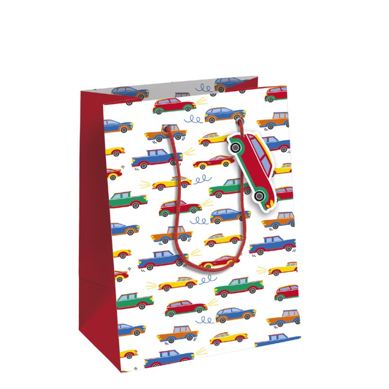 Clairefontaine sac cadeau voitures, moyen, 265×140×330 mm