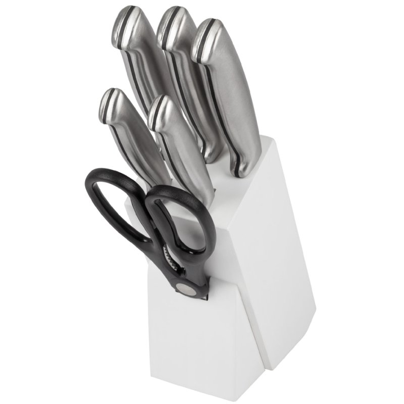 classbach messenblokset C-MBS 4018, 7-delig, wit, roestvrijstaal