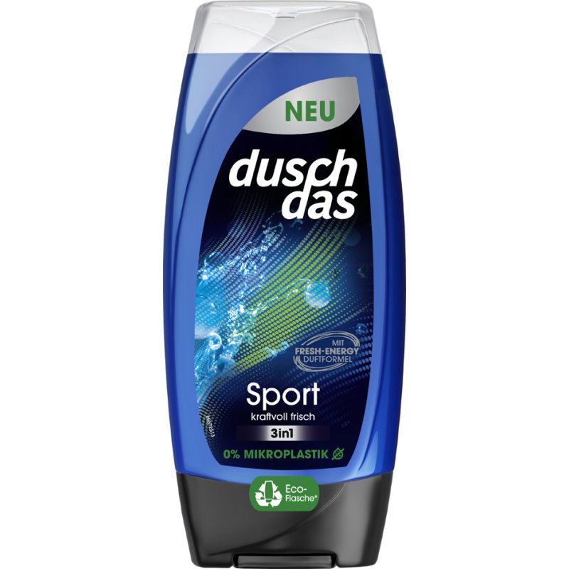 duschdas 3-in-1 gel & shampoo Sport, 225 ml
