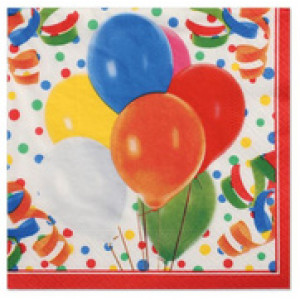 PAPSTAR servetten Lucky Balloons 33x33 cm 3-laags 100 stuks