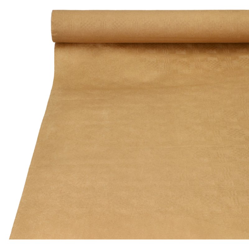 PAPSTAR damast tafelkleed, papier op rol, naturel