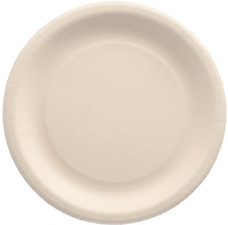 PAPSTAR borden uit agrarische resten, rond 180 mm, natuur, 20 stuks