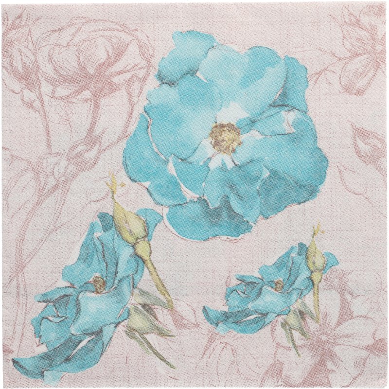 PAPSTAR serviettes Royal Collection Blossom, nectarine, 40×40 cm, 4 plis, 50 pièces