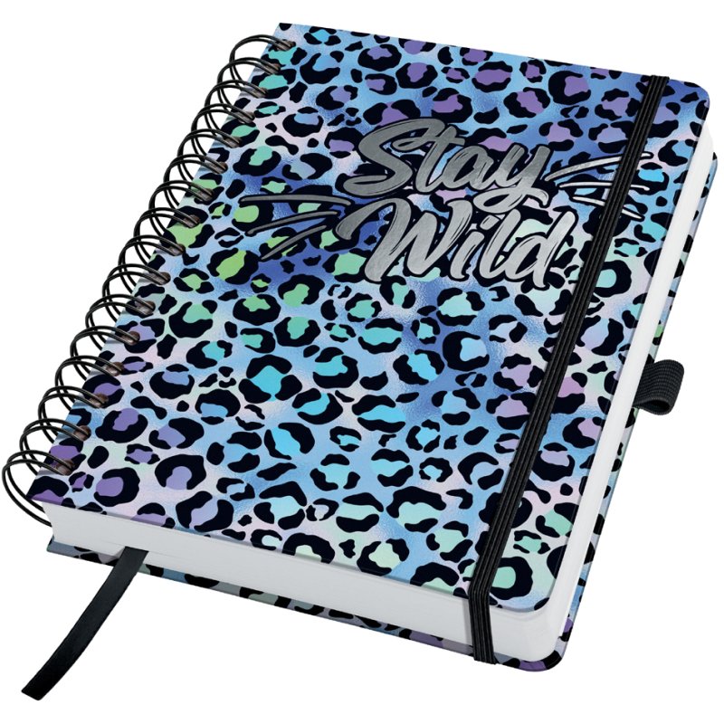 Sigel cahier spiralé Jolie Inspire Blue Leo Love, A5, blanc, 240 pages