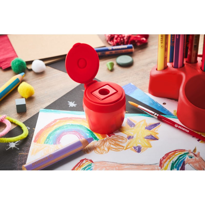 STABILO Woody multitalent crayon de couleur 3-en-1, set de 15 pièces