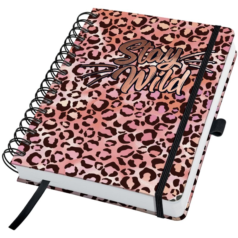 Sigel bloc spiralé Jolie Inspire Pink Leo Love, A5, pointillé, 240 pages