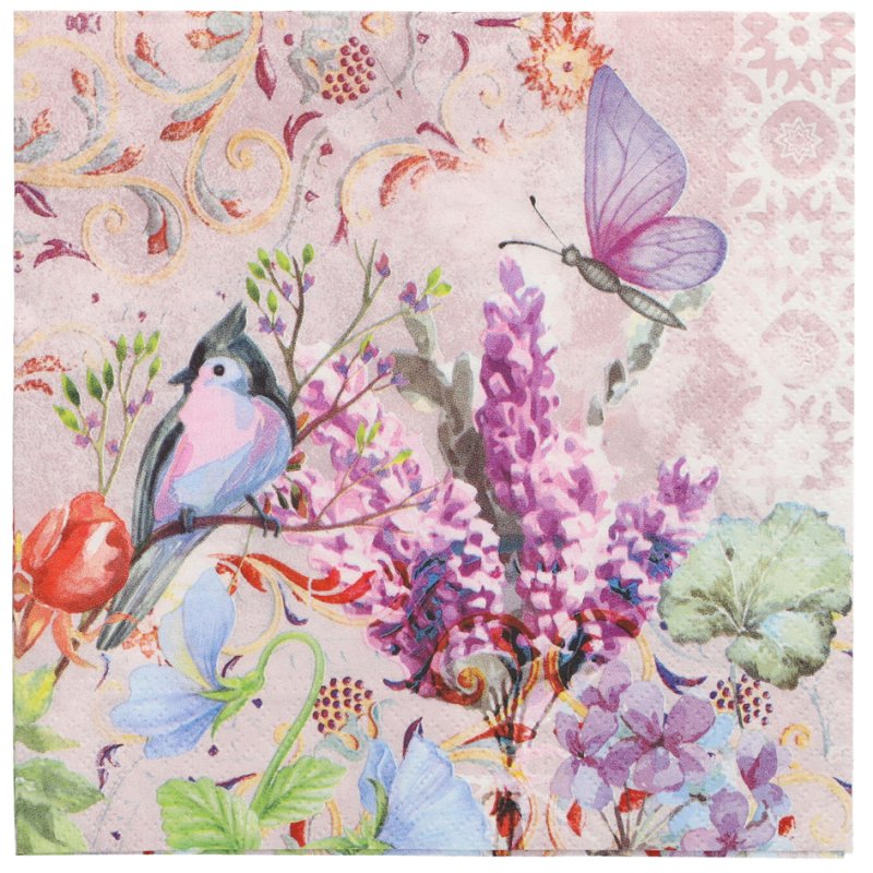 PAPSTAR serviettes Summer Scent, 33×33 cm, 3 plis, 20 pièces