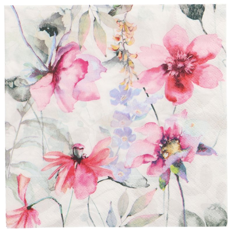 PAPSTAR serviettes Summer Scent, 33×33 cm, 3 plis, 20 pièces