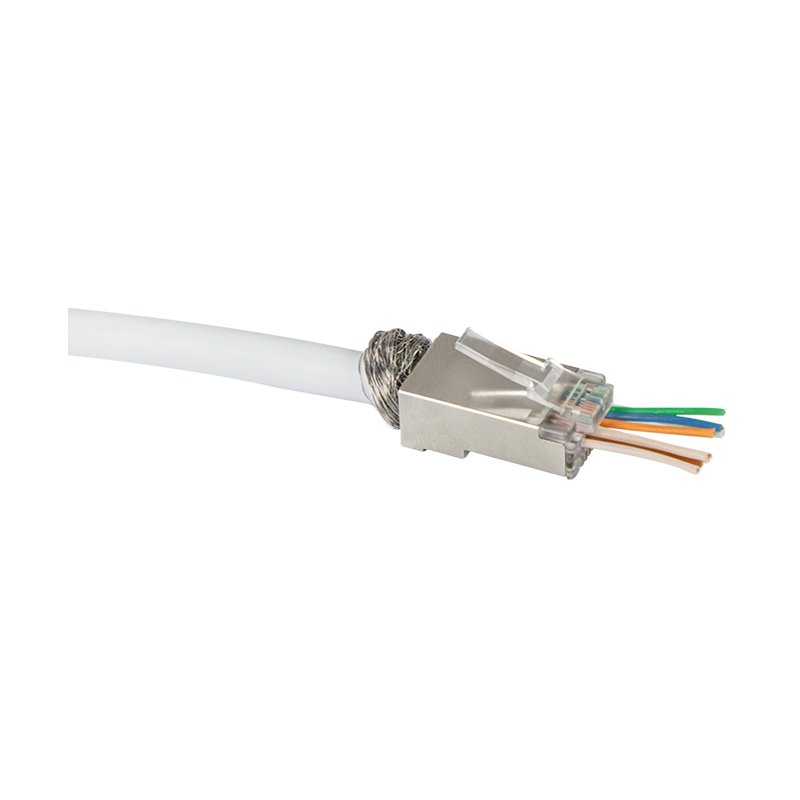 LogiLink Professional Connecteur RJ45 Cat.6, blindé, 50 pièces