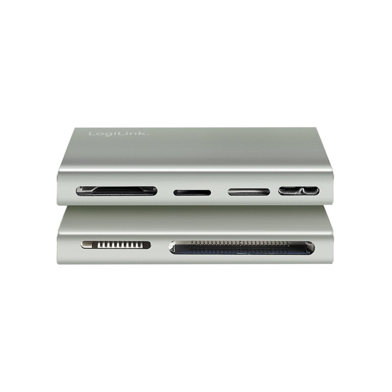 LogiLink Lecteur de cartes USB 3.2 5-en-1, boîtier aluminium, 5 Gbit/s