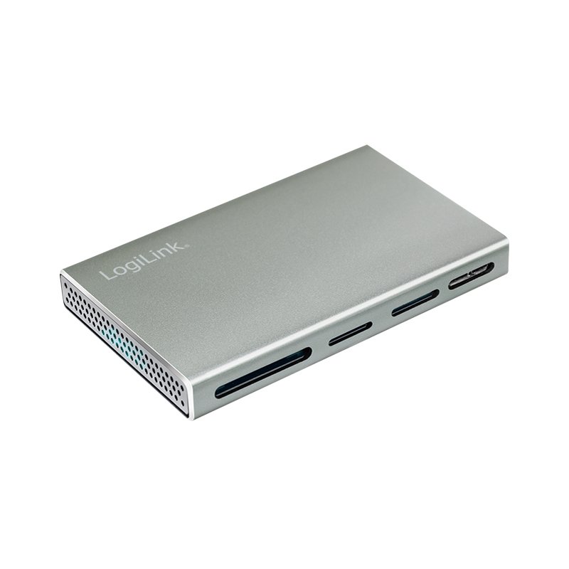 LogiLink Lecteur de cartes USB 3.2 5-en-1, boîtier aluminium, 5 Gbit/s