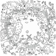PAPERFLOW kinderbureau KIDS Onderweg, 60×60 cm, hoogte 40 cm