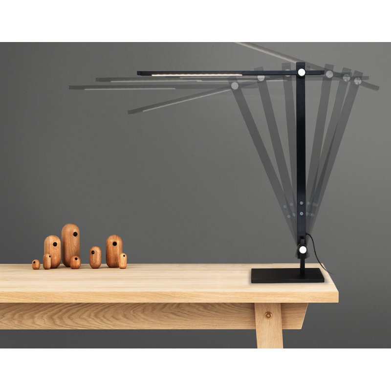 UNiLUX LUMILIGHT LED desk lamp, base stand, black, 8W