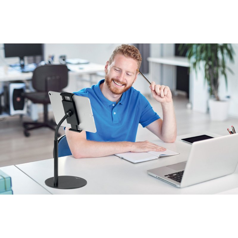 DURABLE tablet tafelhouder TWIST TABLE, zwart, 4,7-13 inch, flexibele arm