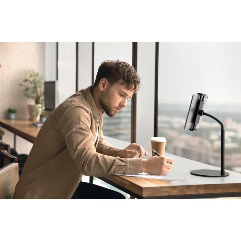 DURABLE tablet tafelhouder TWIST TABLE, zwart, 4,7-13 inch, flexibele arm
