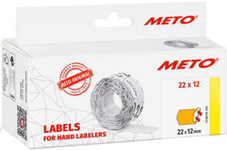 METO etiketten voor prijstang, 26 × 12 mm, rood, 6000 stuks