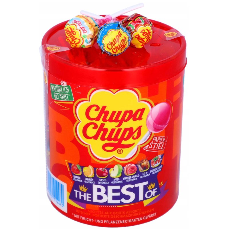 Chupa Chups The Best of sucettes, boîte, 50 pièces, 600 g