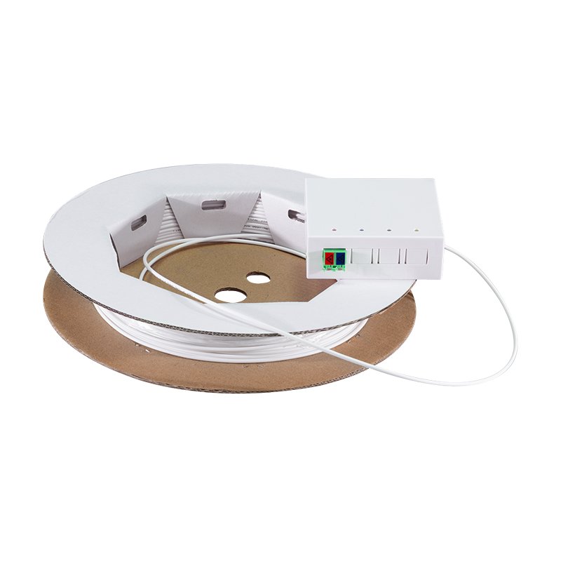 LogiLink Boîtier de distribution fibre optique professionnelle LC/APC, blanc, câble 20 m