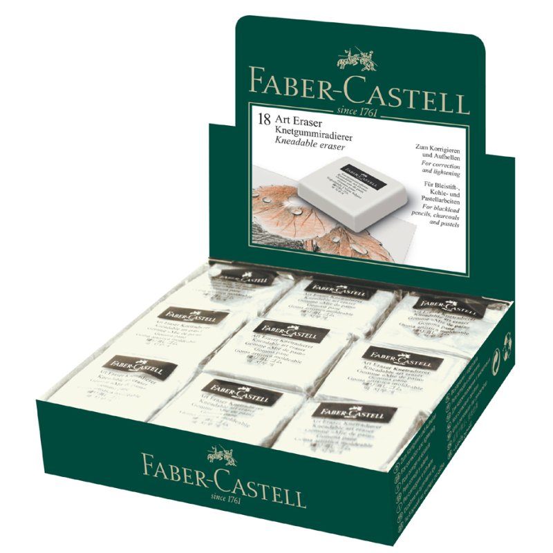 Faber-Castell gomme à malaxer, blanc, 40×35×10 mm