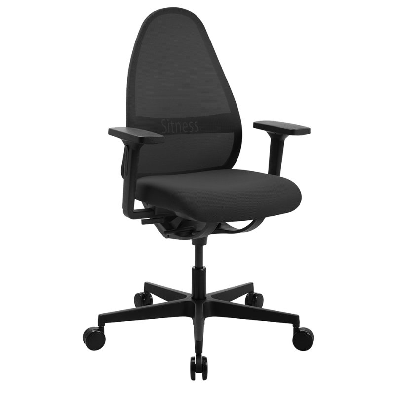 Topstar bureaustoel Soft Sitness Art, zwart, netrug, in hoogte verstelbaar