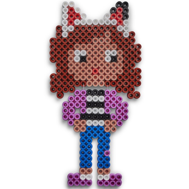Hama atelier de perles maxi + plaque à stylet Gabby's Poppenhuis, 900 perles, boîte plastique
