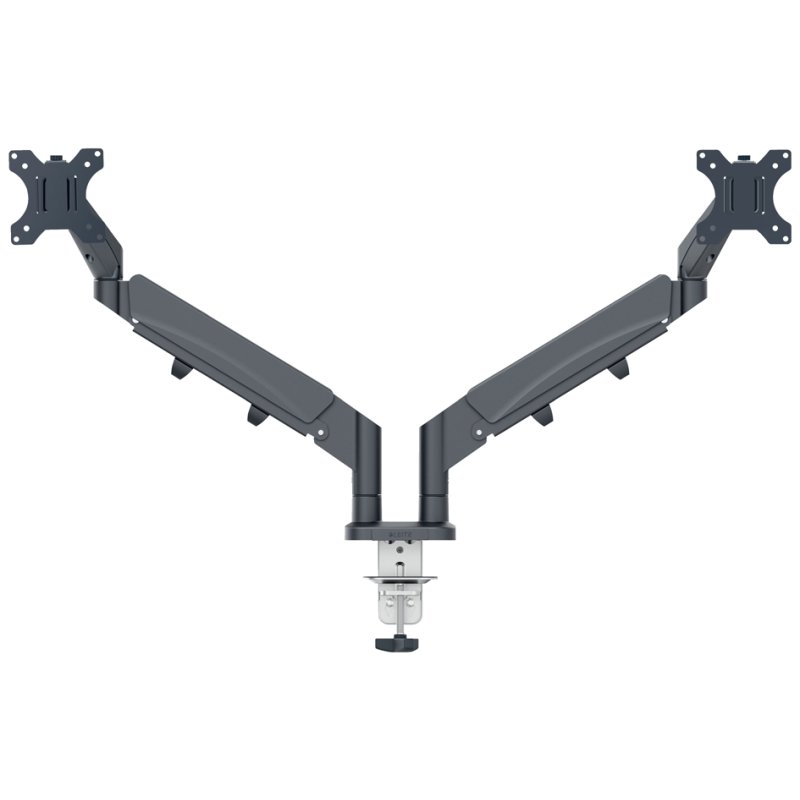 LEITZ Ergo monitor arm with clamp, velvet grey, 453 mm
