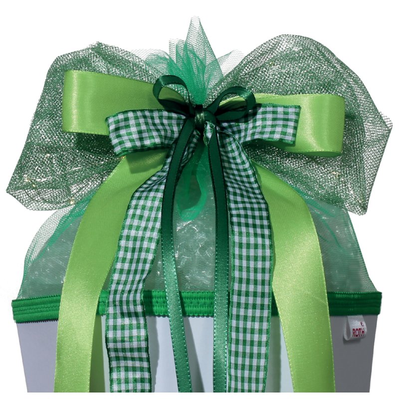 ROTH LED school cone bow Green Lights, dark green/light green, 230×500 mm