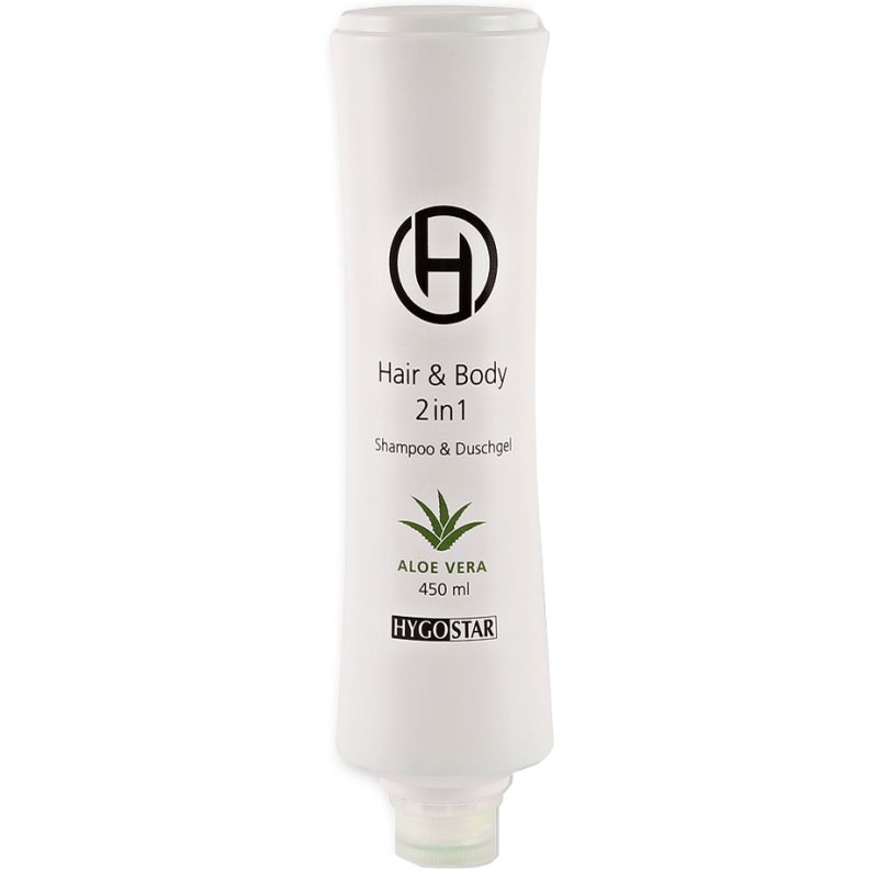 HYGOSTAR Gel douche & shampoing 2-en-1, aloès vera, 450 ml