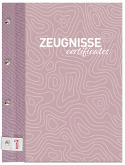 ROTH portfolio met klemrug Swimming Pool, A4, metallic linnen, 12 hoezen