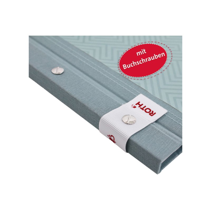 ROTH portfolio avec dos à pince Swimming Pool, A4, lin métallisé, 12 pochettes