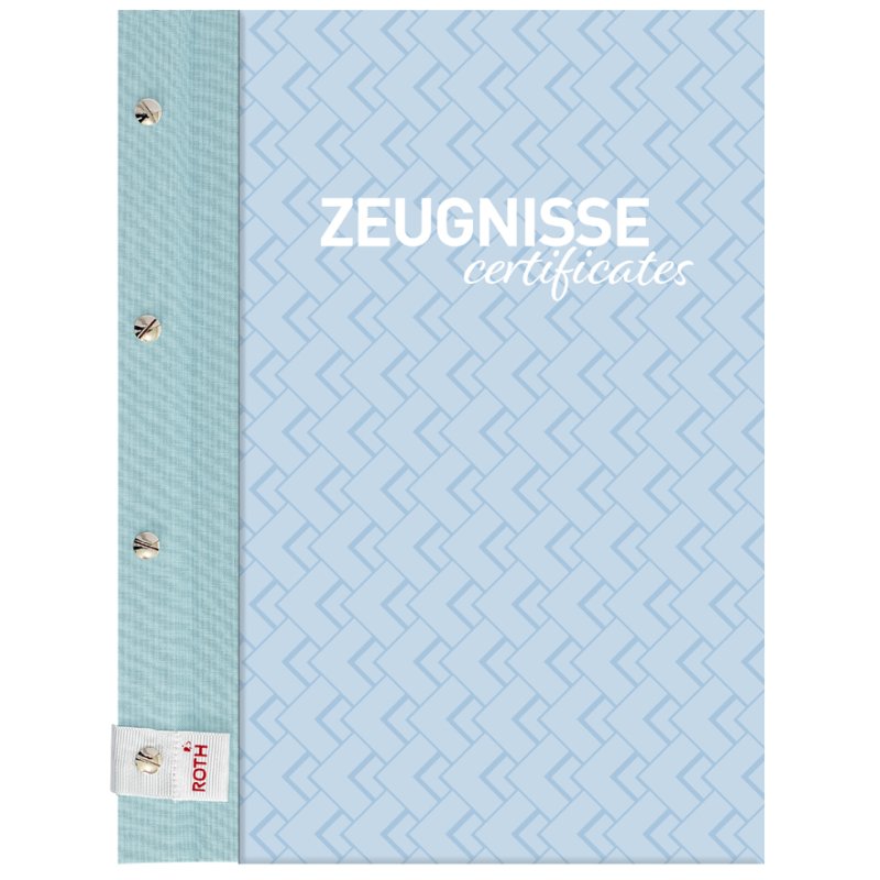 ROTH portfolio avec dos à pince Swimming Pool, A4, lin métallisé, 12 pochettes
