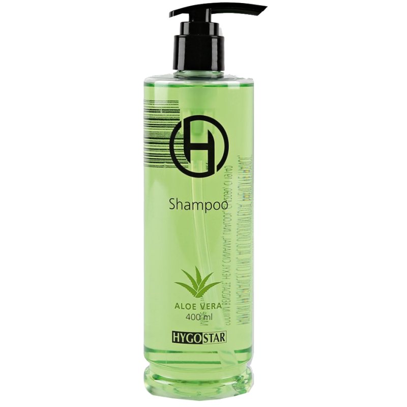 HYGOSTAR shampooing avec pompe, aloe vera, vert, 400 ml