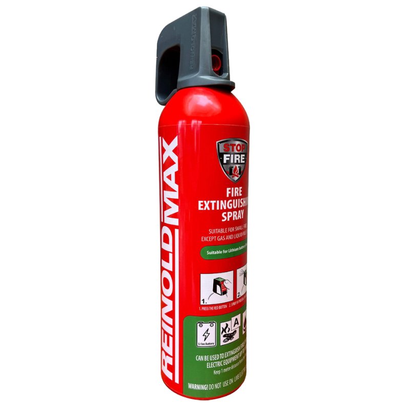 IWH REINOLD MAX spray extincteur STOP FIRE LITHIUM, 750 g, classes feu A+F+E