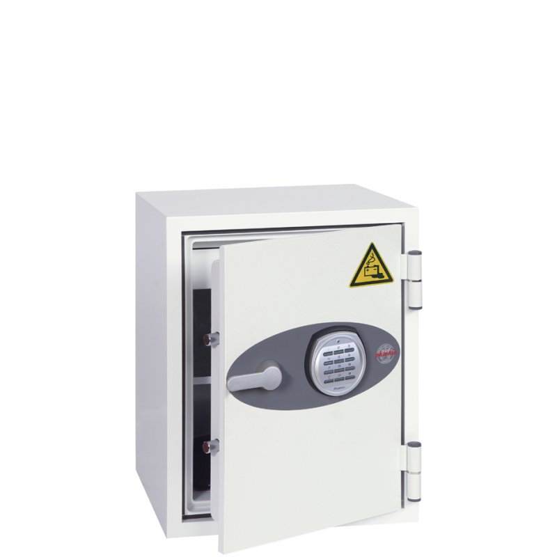 Phoenix coffre-fort à batteries BATTERY FIGHTER BS0441E, serrure électronique, 63 litres, blanc