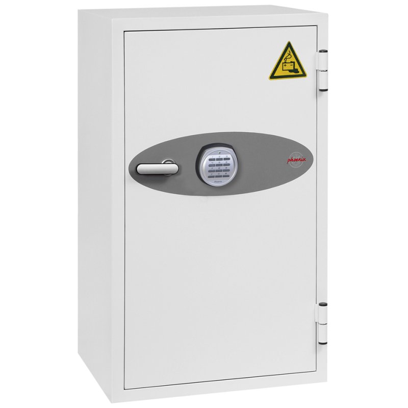 Phoenix coffre-fort à batteries BATTERY FIGHTER BS0441E, serrure électronique, 63 litres, blanc